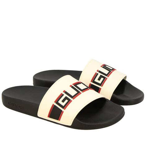 white gucci flat sandals|Gucci closed toe sandals.